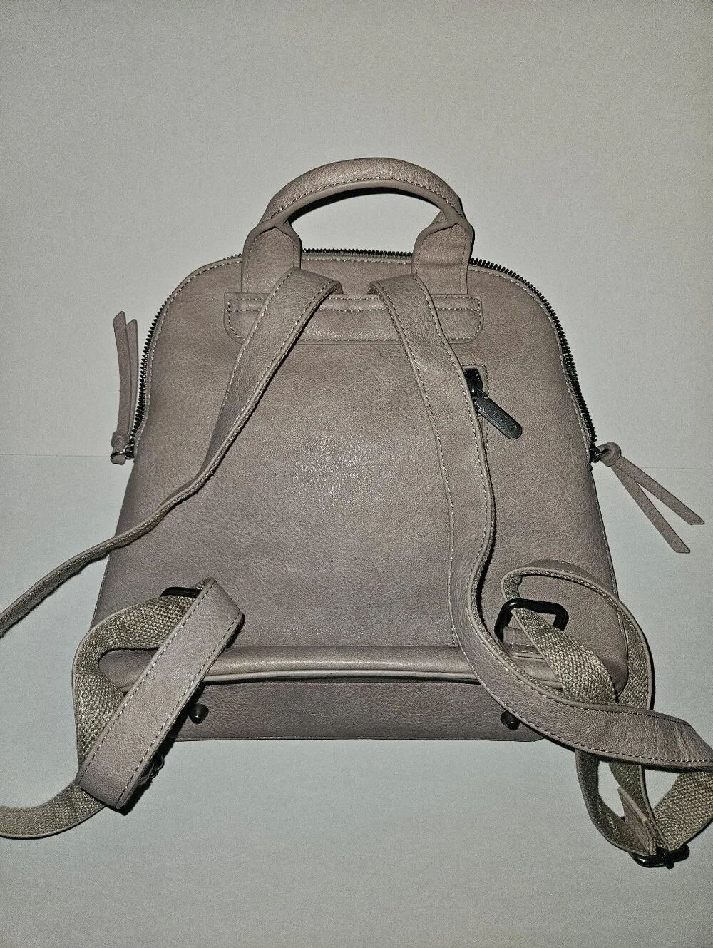 Wrangler Women's Taupe Faux-Leather Backpack